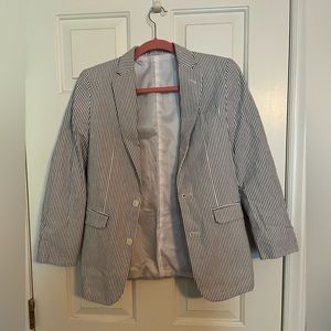 Boys izod seersucker suit coat